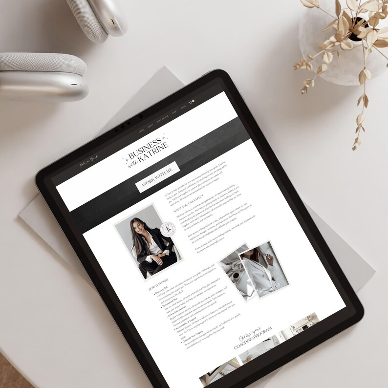 3-in-1 Coaching Website Bundle Coaching Business Template Wix Website Template Canva website landing Page Branding Kit Coach Consultant - 图片 4