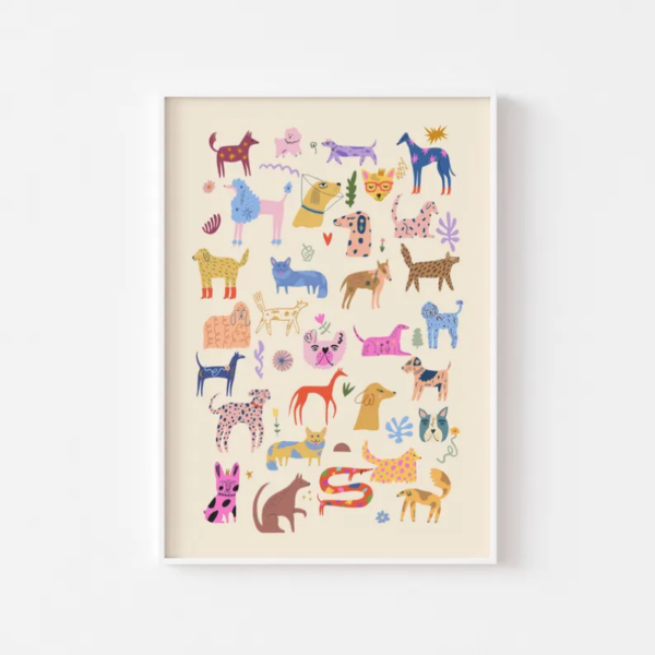 Dog Illustration Download Print | Printable Dog Breed Art